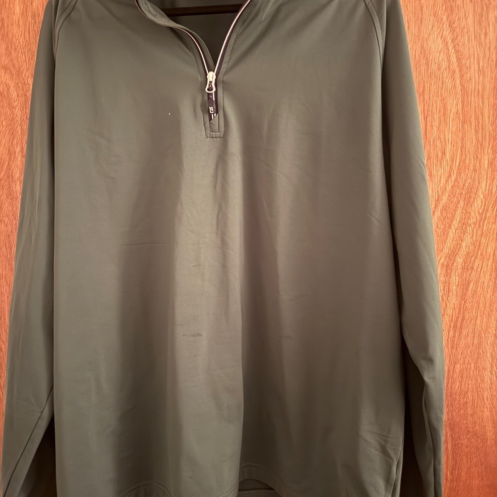 Cutter & Buck Green Quarter-Zip Pullover